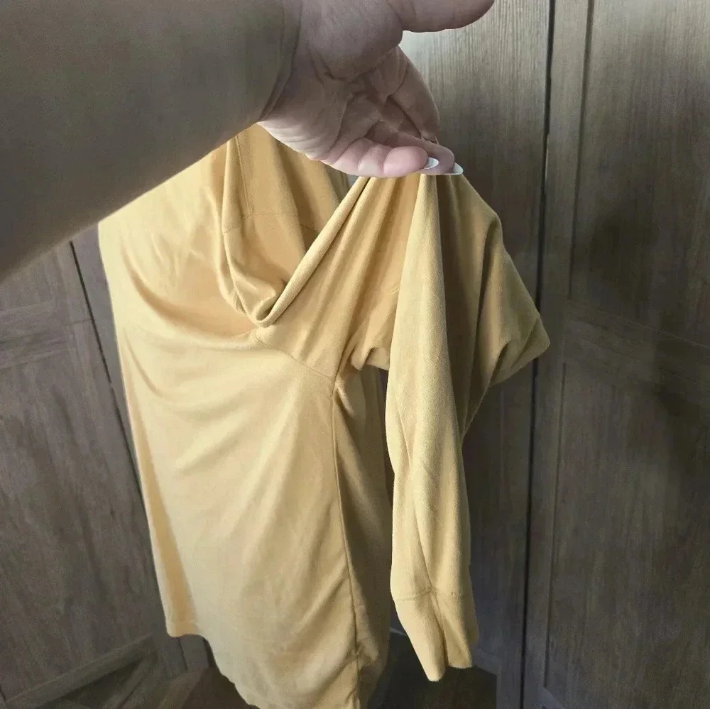 Mens suede tan beige pullover